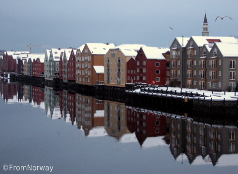 Bryggen, Bakklandet, Vinter 